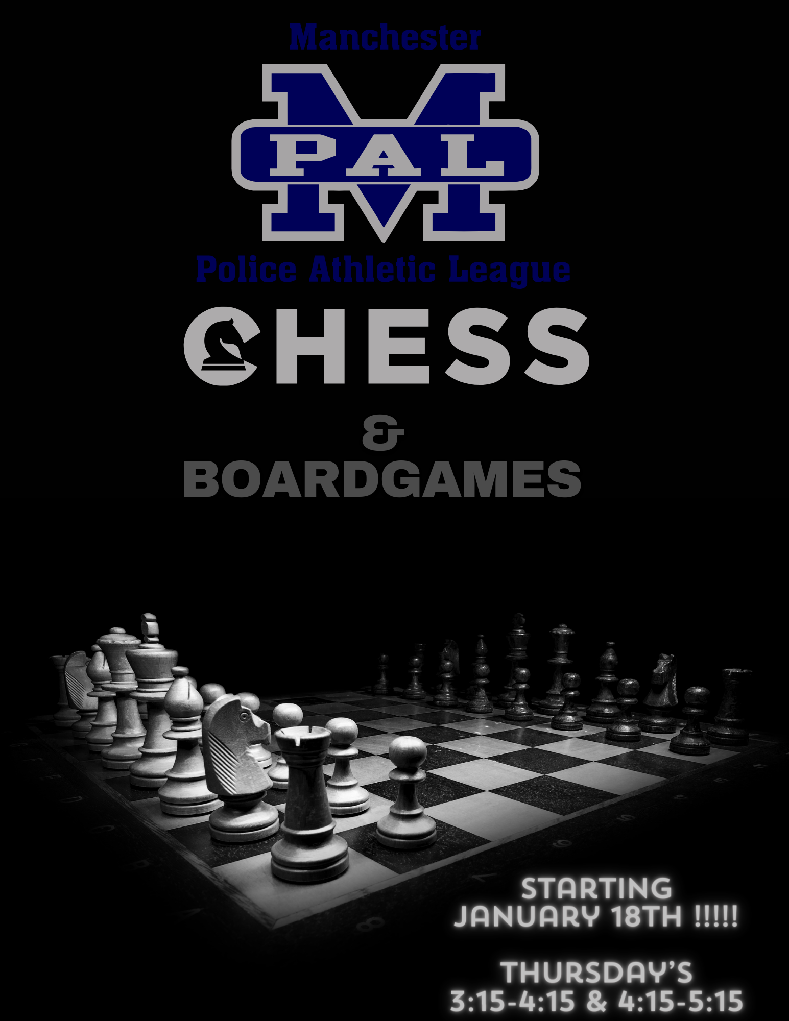 Chess & Board Games Manchester Police Athletic League